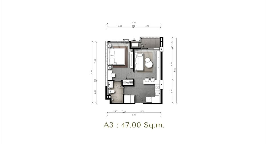 À vendre 1 chambre condo à Sattahip, Chonburi