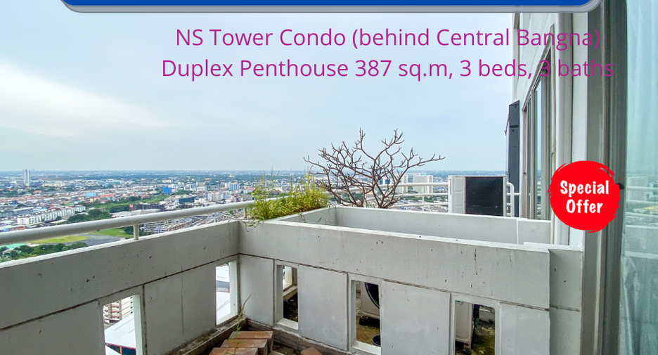 For sale 3 bedrooms condo in Bang Na, Bangkok