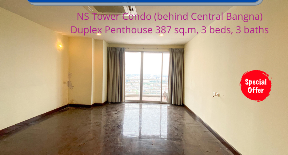 For sale 3 bedrooms condo in Bang Na, Bangkok
