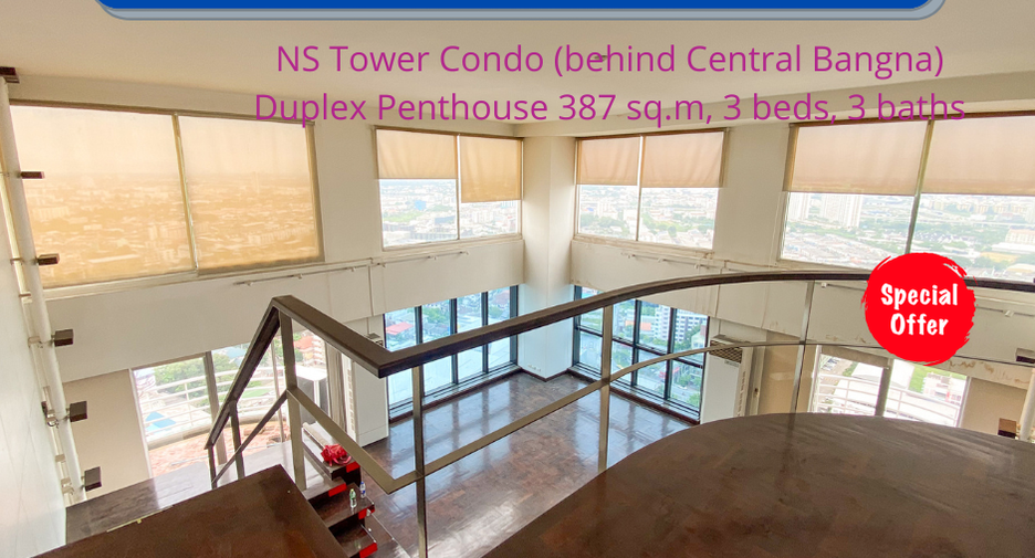 For sale 3 bedrooms condo in Bang Na, Bangkok