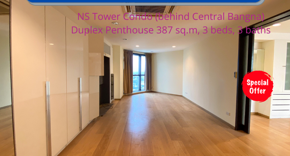 For sale 3 bedrooms condo in Bang Na, Bangkok