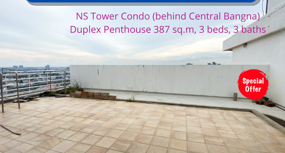 For sale 3 bedrooms condo in Bang Na, Bangkok