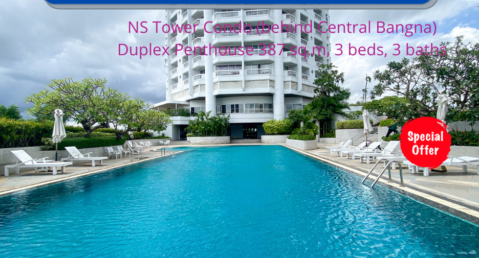 For sale 3 bedrooms condo in Bang Na, Bangkok
