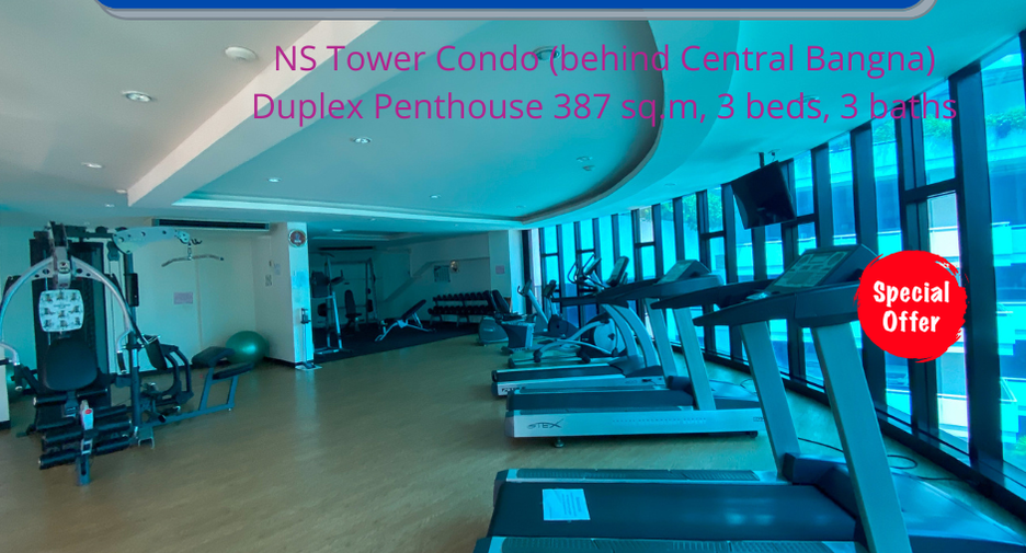 For sale 3 bedrooms condo in Bang Na, Bangkok