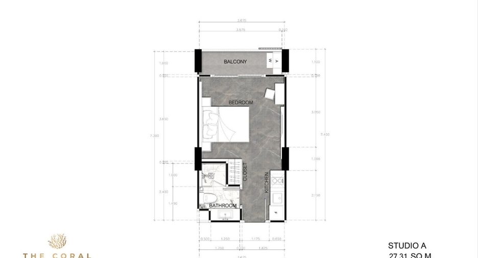 Продажа 1 кровать кондо в Восточная Паттайя, Паттайя