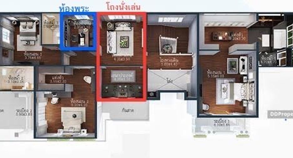 Casa en alquiler de 4 habitaciones en Bang Phli, Samut Prakan
