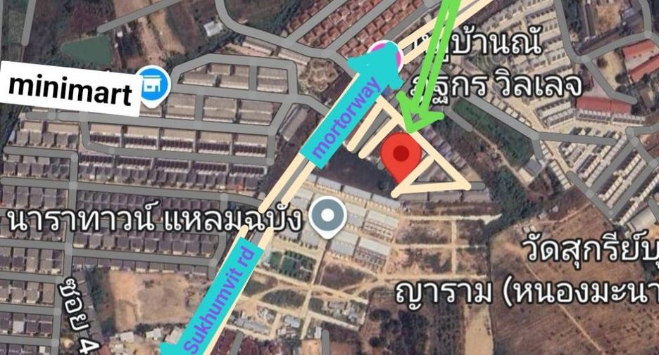 For sale 2 bedrooms townhouse in Bang Lamung, Chonburi