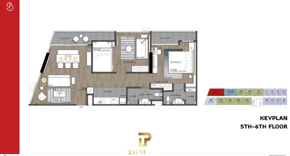 For sale 2 bedrooms condo in Sattahip, Chonburi