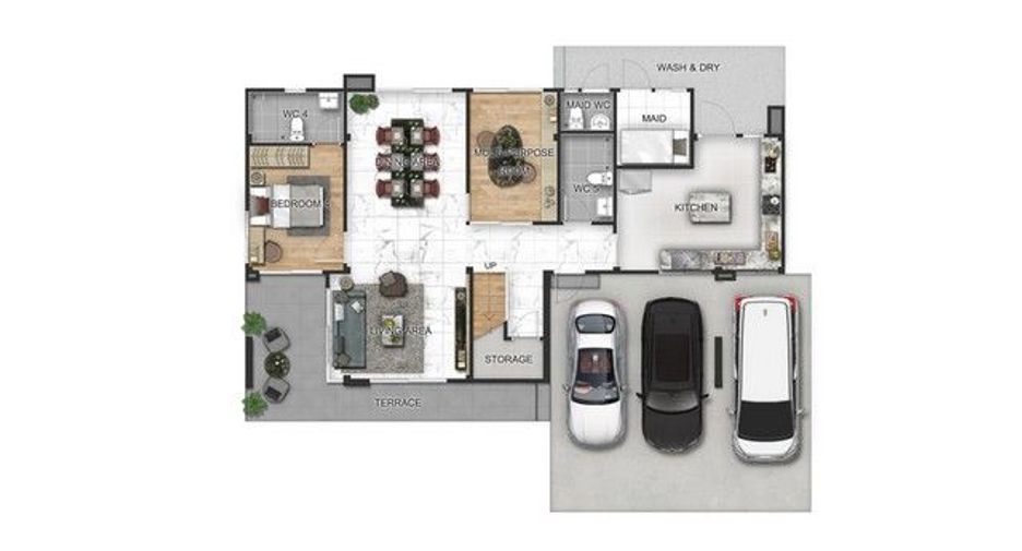 Casa en venta de 3 habitaciones en Lat Krabang, Bangkok