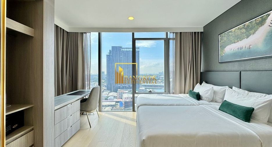 Apartamento con servicios en alquiler de 2 habitaciones en Khlong Toei, Bangkok