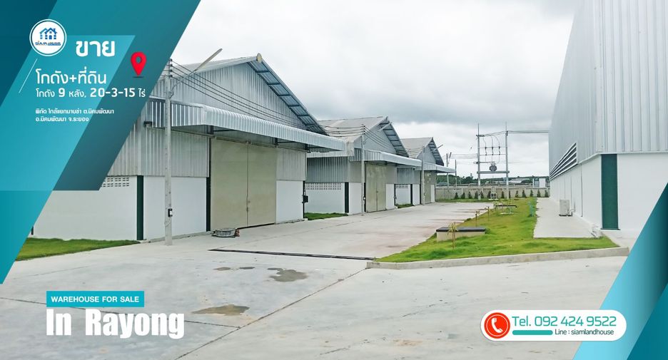 Lagerhaus zum Kauf mit 9 Zimmer in Nikhom Phatthana, Rayong