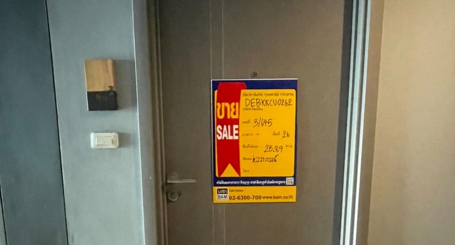 For sale studio condo in Bang Kapi, Bangkok
