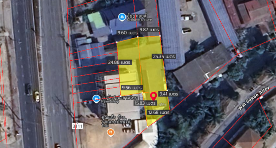 For sale land in Sam Khok, Pathum Thani