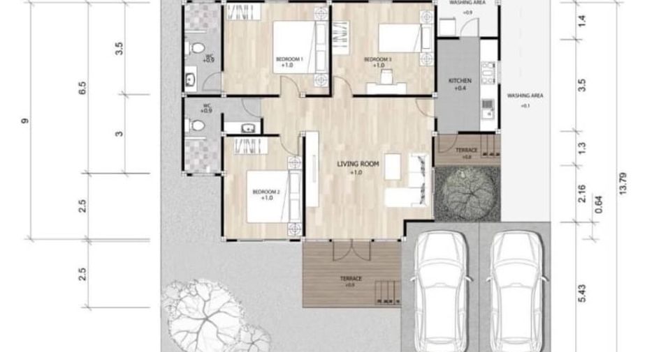 Casa en venta de 3 habitaciones en Sattahip, Chonburi