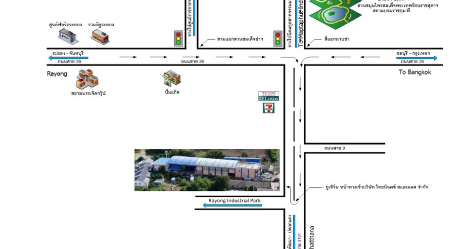 For sale warehouse in Nikhom Phatthana, Rayong