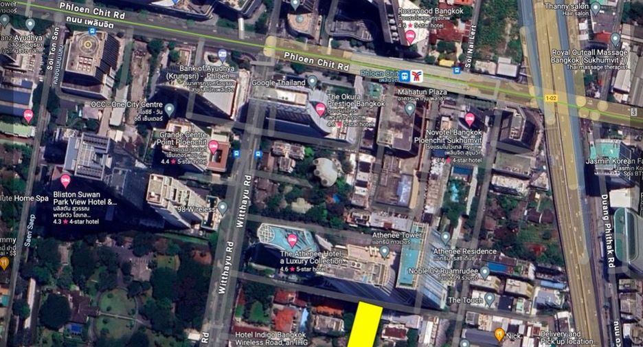 For rent land in Pathum Wan, Bangkok