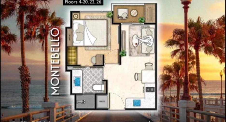 Wohnung zum Kauf mit 1 Zimmer in Jomtien, Pattaya