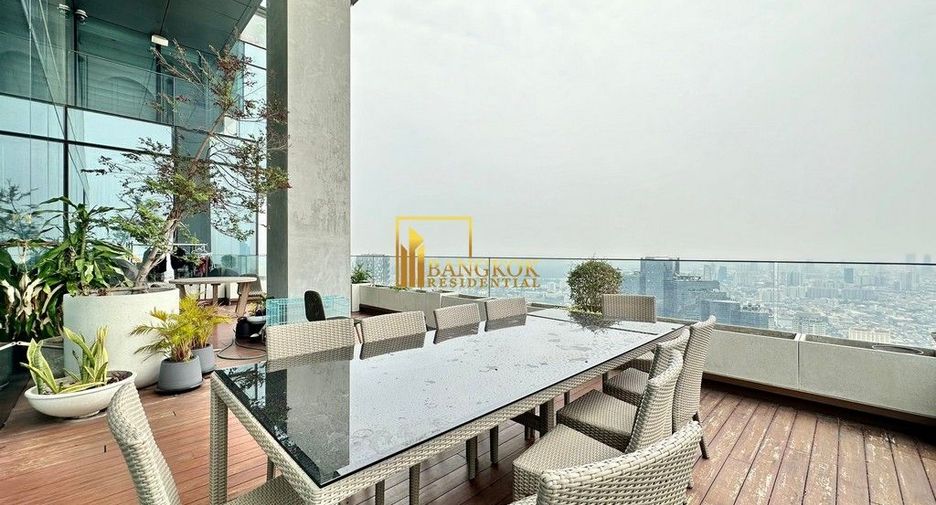 Condo en alquiler de 3 habitaciones en Sathon, Bangkok