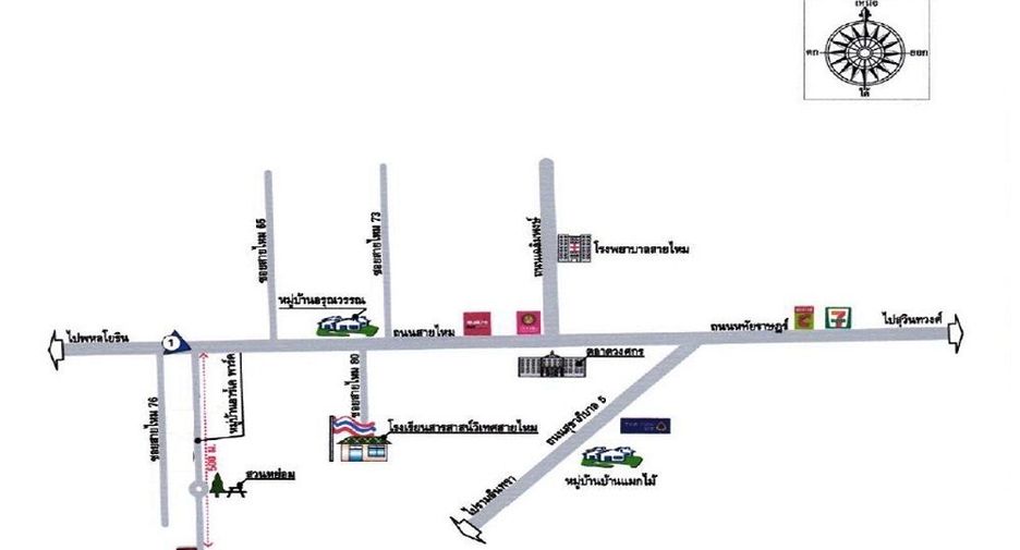 À vendre studio maison de ville à Sai Mai, Bangkok