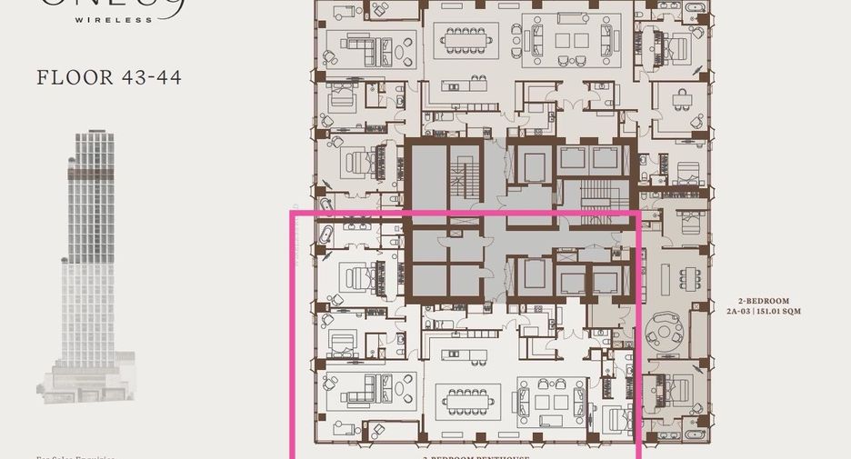 Wohnung zur Miete und zum Kauf mit 3 Zimmer in Sathon, Bangkok
