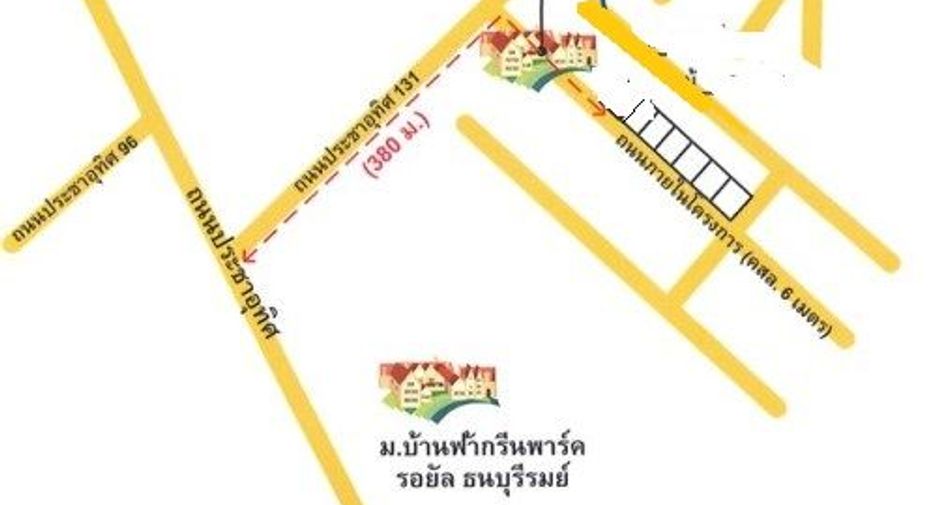 Reihenhaus zum Kauf mit Studio in Thung Khru, Bangkok