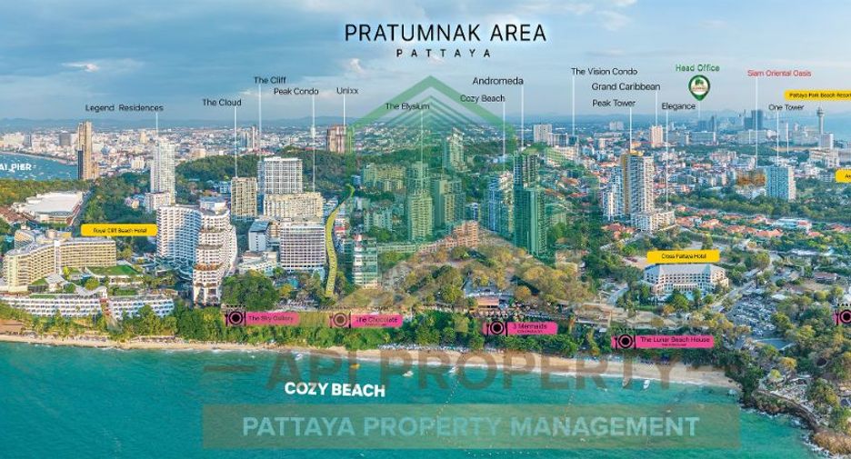 For sale 2 ベッドルーム condo in Bang Lamung, Chonburi