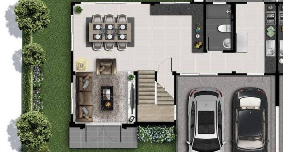 For rent 3 bedrooms house in Bang Phli, Samut Prakan