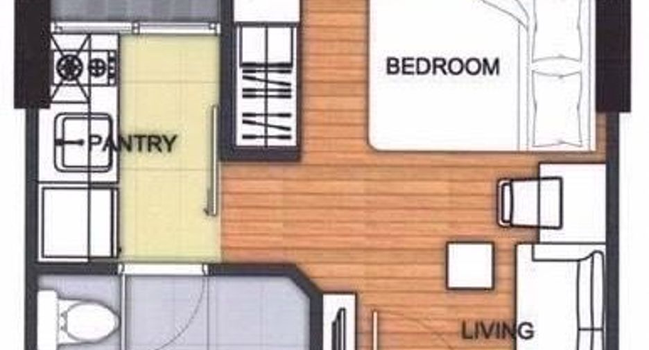 À vendre 1 chambre condo à Mueang Chon Buri, Chonburi
