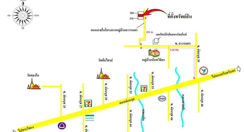 À vendre studio maison de ville à Suan Luang, Bangkok
