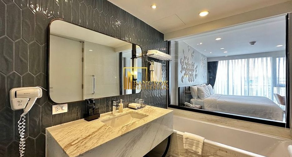 À louer 2 chambres appartement avec services à Sathon, Bangkok