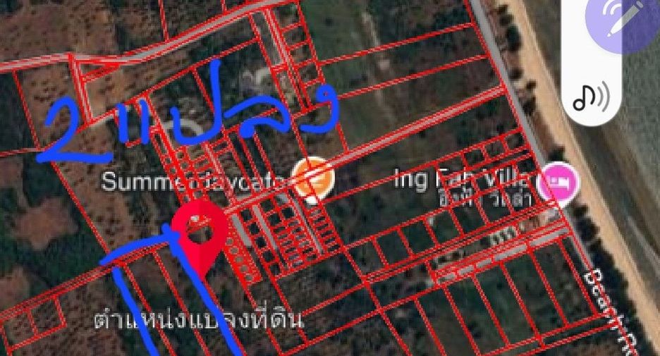 Terreno en venta en Sam Roi Yot, Prachuap Khiri Khan