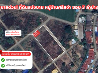 ขาย ที่ดิน ใน เมืองลำปาง, ลำปาง