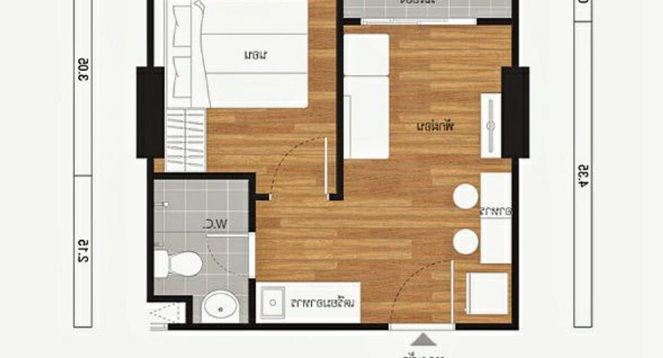Wohnung zum Kauf mit 1 Zimmer in Cha Am, Phetchaburi