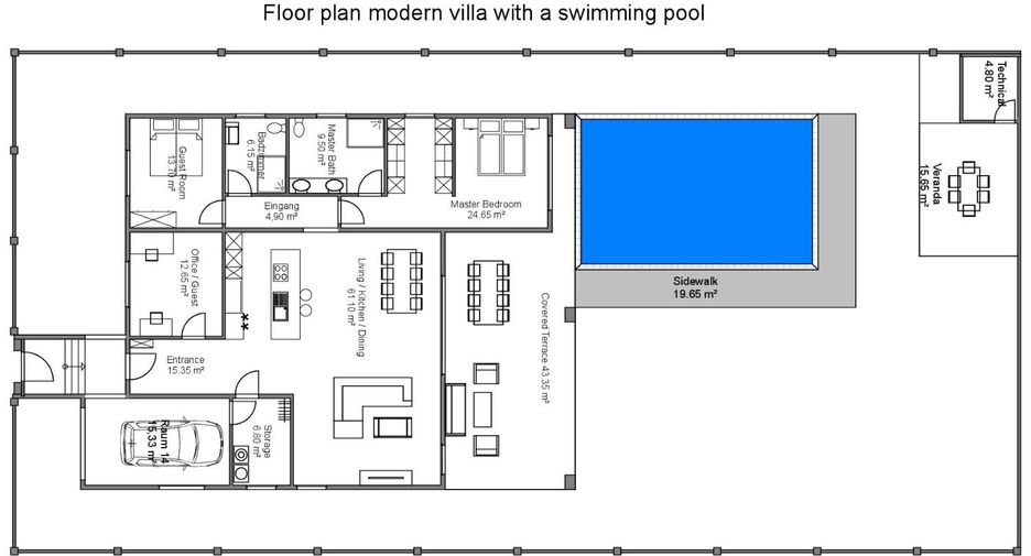 Casa en venta de 3 habitaciones en Bang Lamung, Chonburi