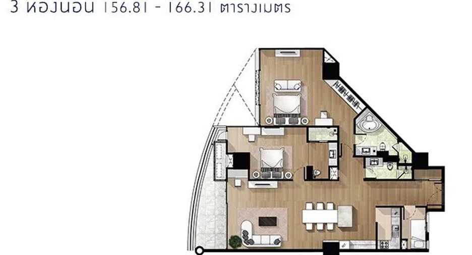 For sale 3 Beds condo in Dusit, Bangkok