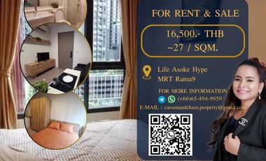 For rent 1 bed condo in Huai Khwang, Bangkok