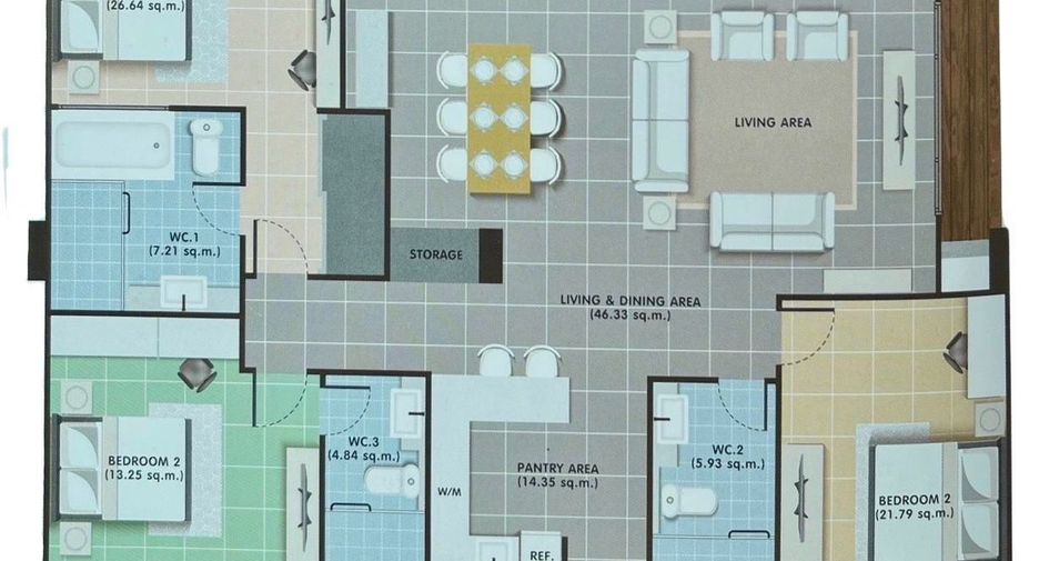 For sale 3 bed condo in Mueang Krabi, Krabi
