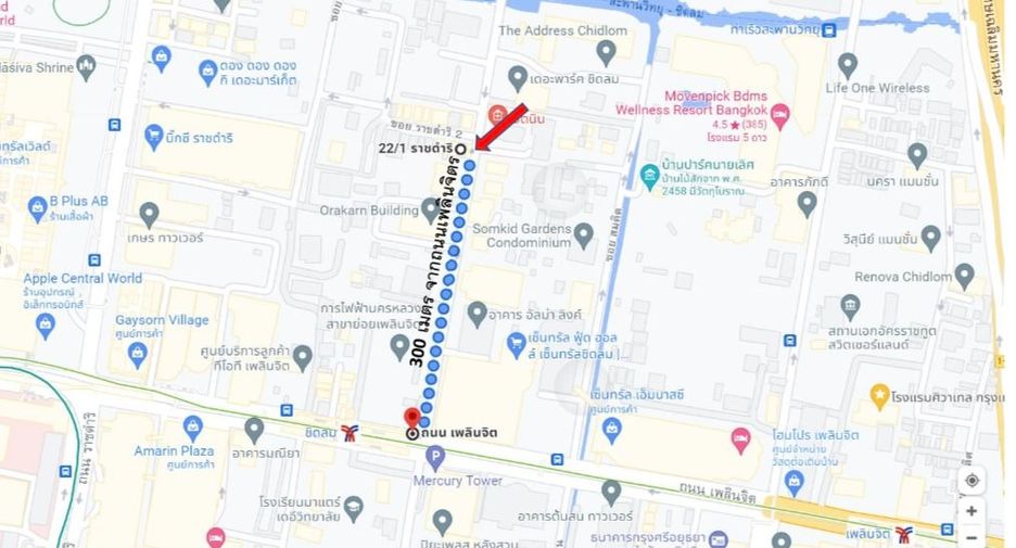 For rent 8 bedrooms retail Space in Pathum Wan, Bangkok