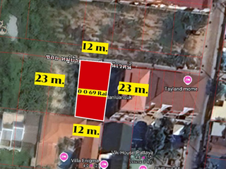 À vendre terrain à Bang Lamung, Chonburi
