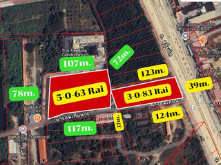 À vendre terrain à Bang Lamung, Chonburi