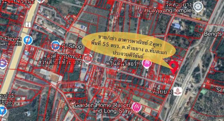 For rent and for sale 3 bedrooms retail Space in Thap Sakae, Prachuap Khiri Khan