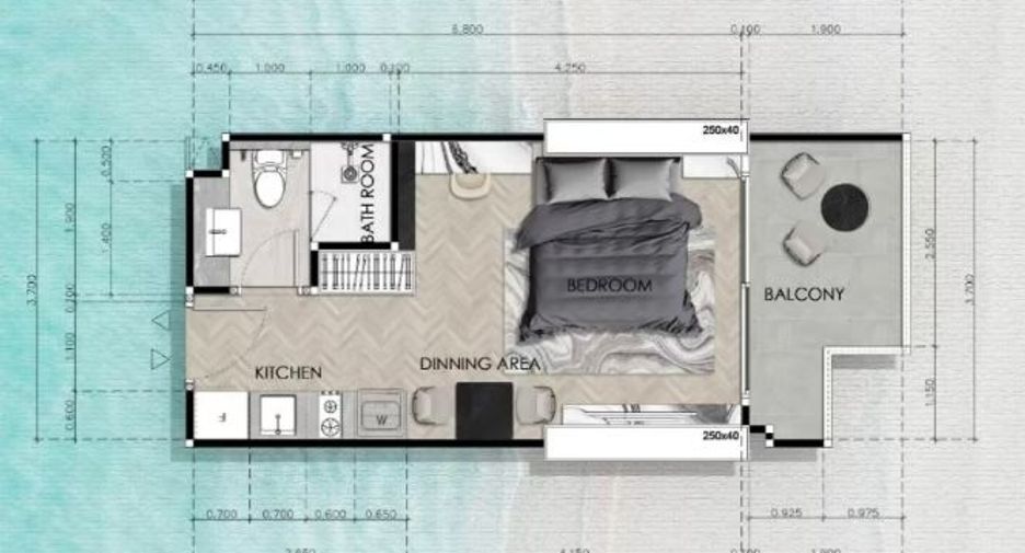 For sale 1 bed condo in Bang Lamung, Chonburi