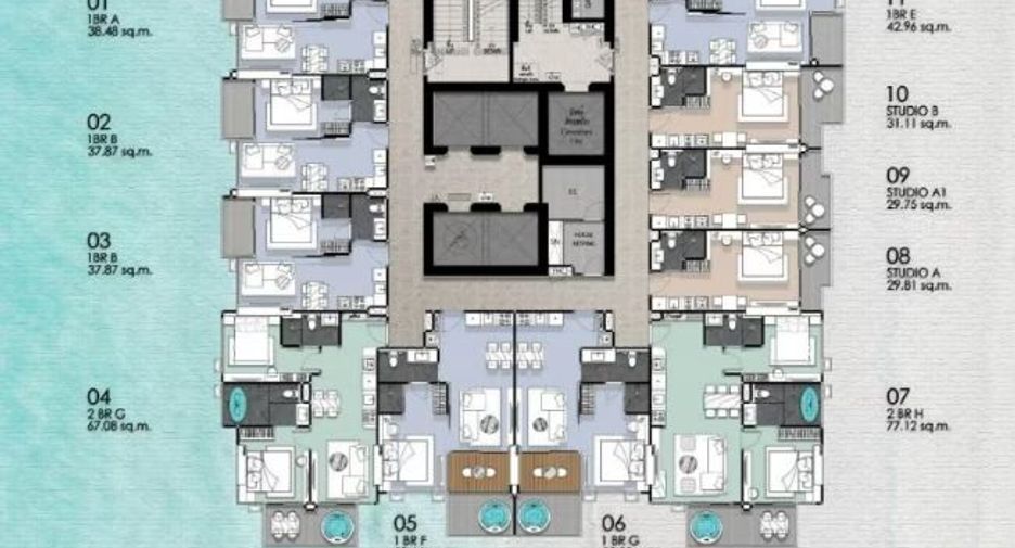 For sale 1 bed condo in Bang Lamung, Chonburi