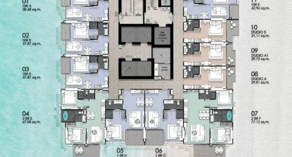 For sale 1 bed condo in Bang Lamung, Chonburi