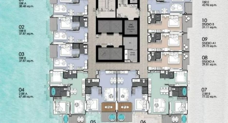 For sale 1 bed condo in Bang Lamung, Chonburi