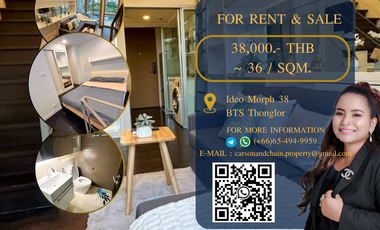For rent and for sale 1 bed condo in Khlong Toei, Bangkok