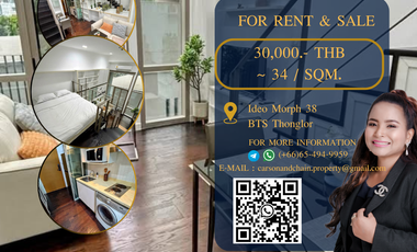 For rent and for sale 1 bed condo in Khlong Toei, Bangkok