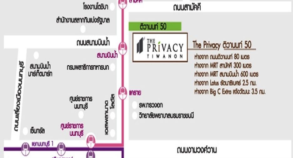 For sale 1 bed condo in Mueang Nonthaburi, Nonthaburi