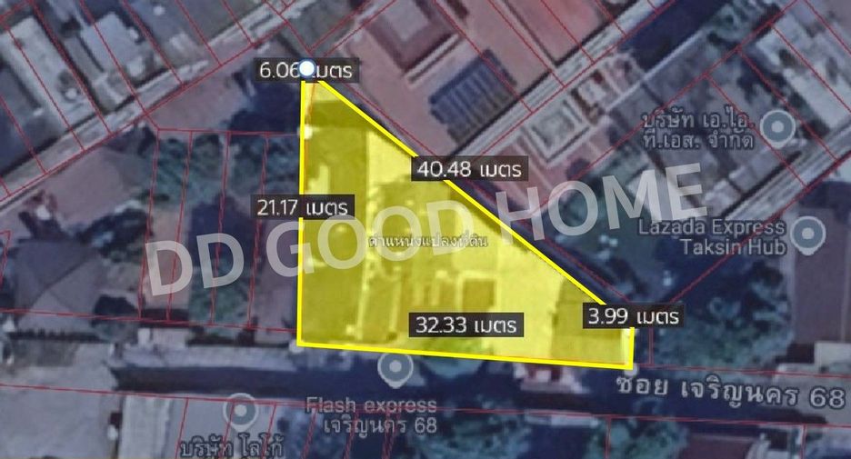For sale land in Khlong San, Bangkok