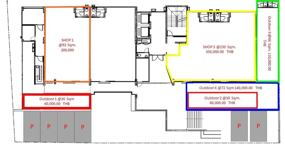 For rent retail Space in Khlong Toei, Bangkok